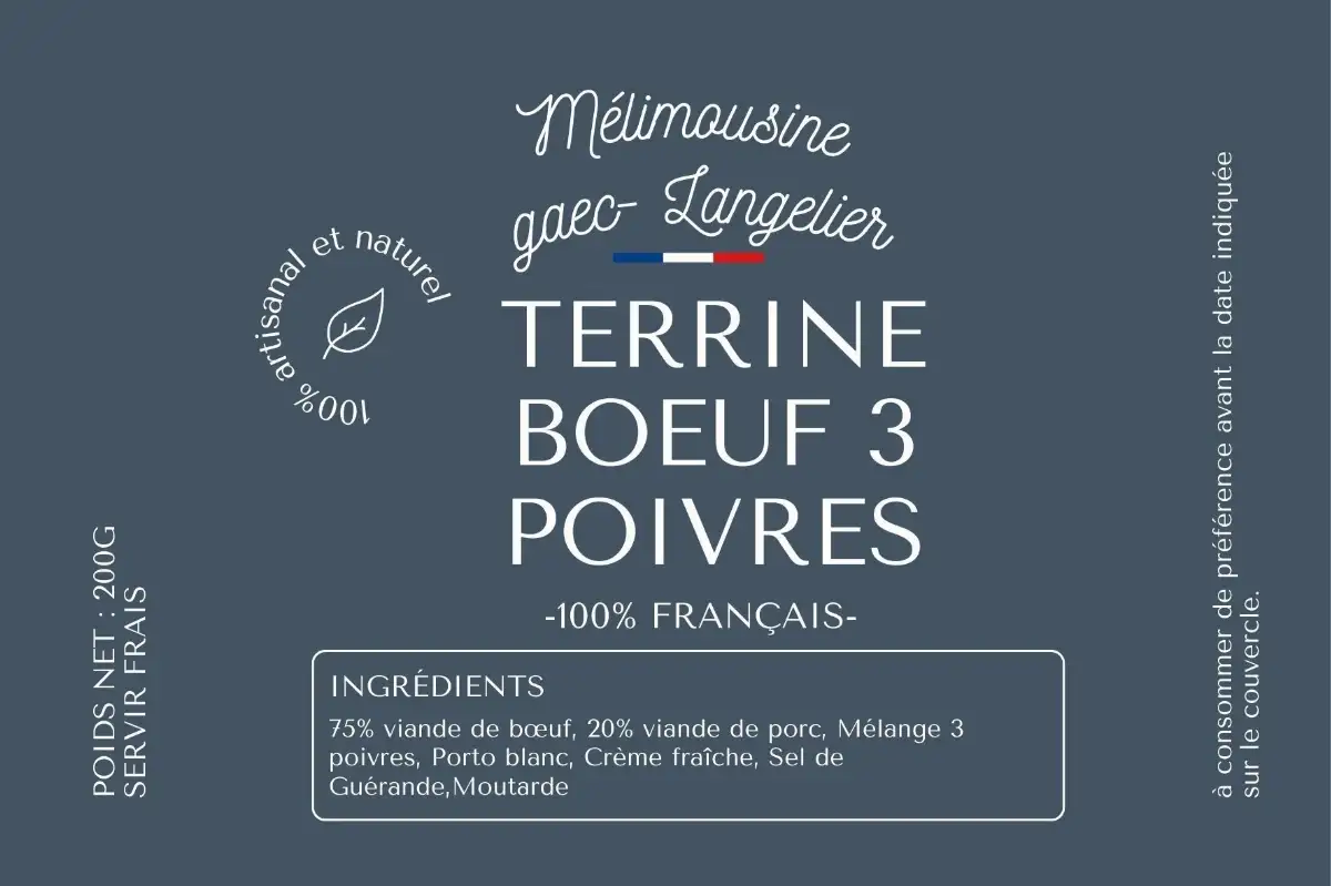 Terrine de Boeuf 3 Poivres